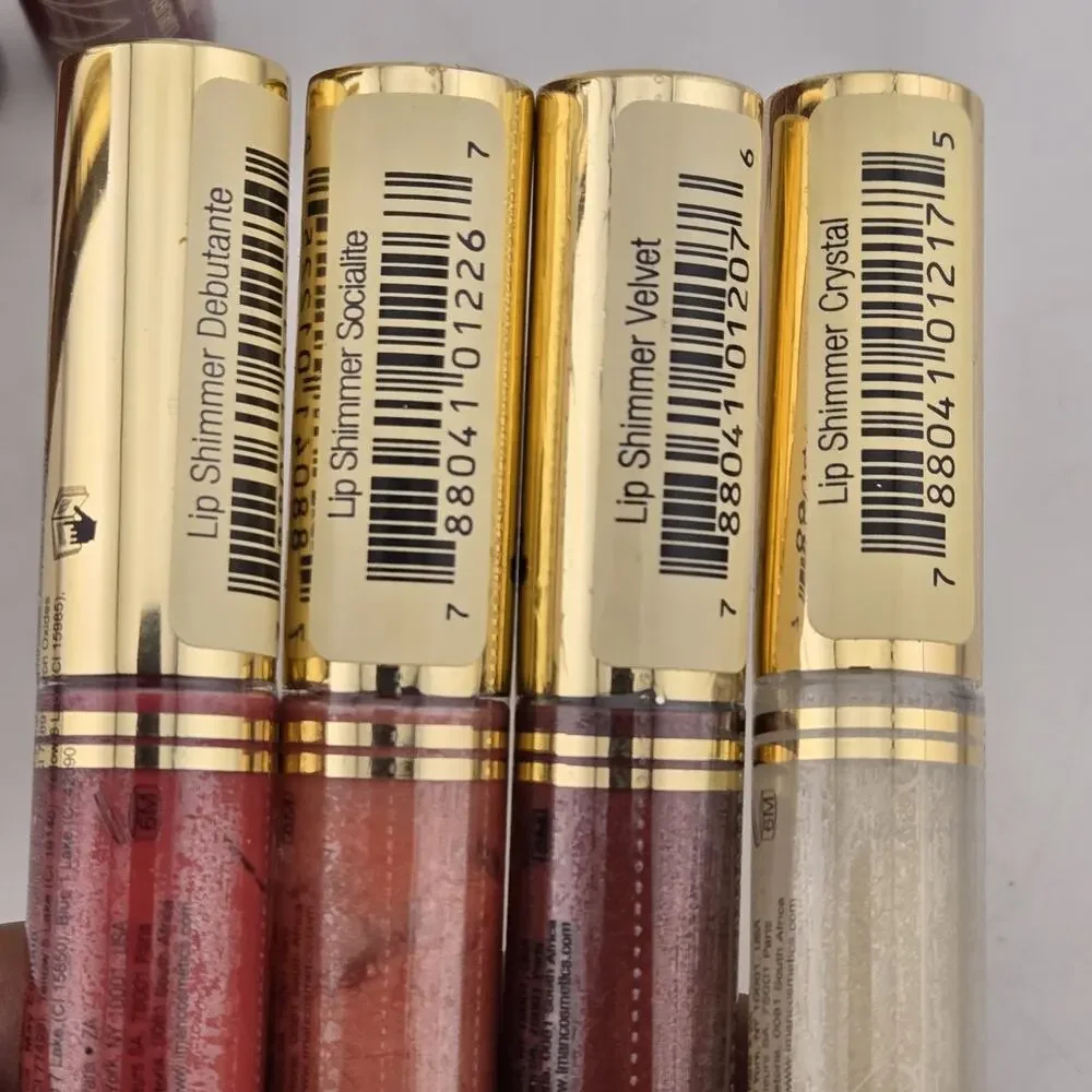 IMAN Luxury Lip Shimmer Lip Gloss Lot Of 8 Assorted Shades Mixed Colors Lot New